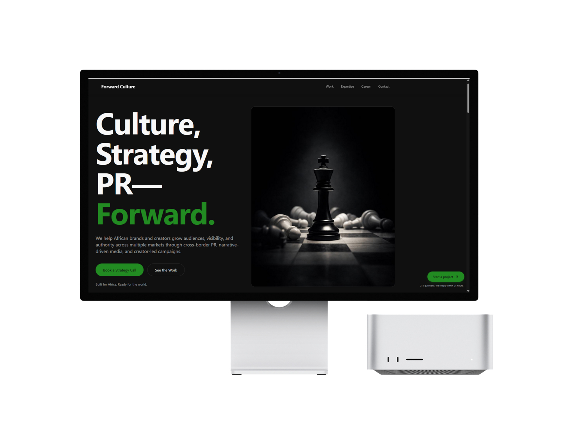 ForwardCulture project preview — Brand Design, Web Design, Development